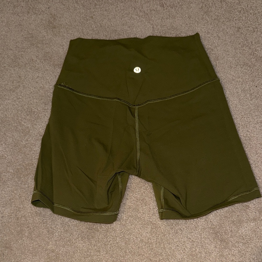 Olive Green Lululemon Women's Align Shorts